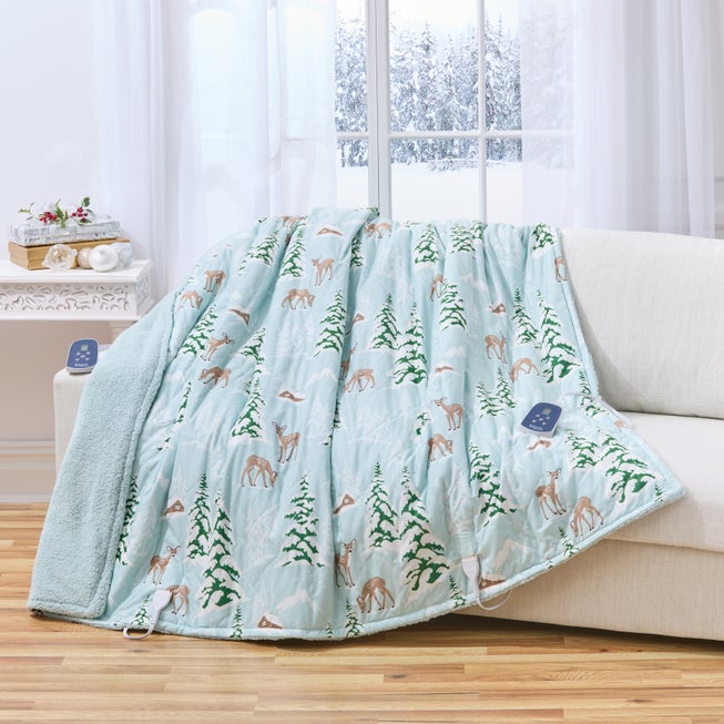 Micro Flannel Sherpa Electric Blanket image number 3