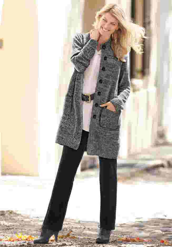 Womens Plus-Size Straight-Leg Stretch Ponte-Knit Pull-On Pants image number 5