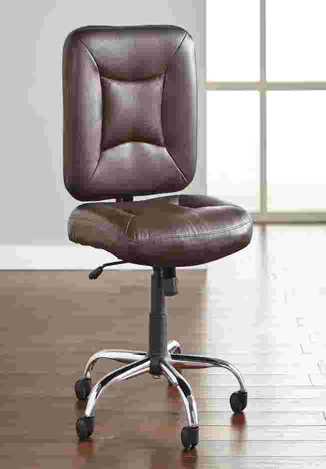 500 lbs. Weight Capacity Armless Office Chair image number 0