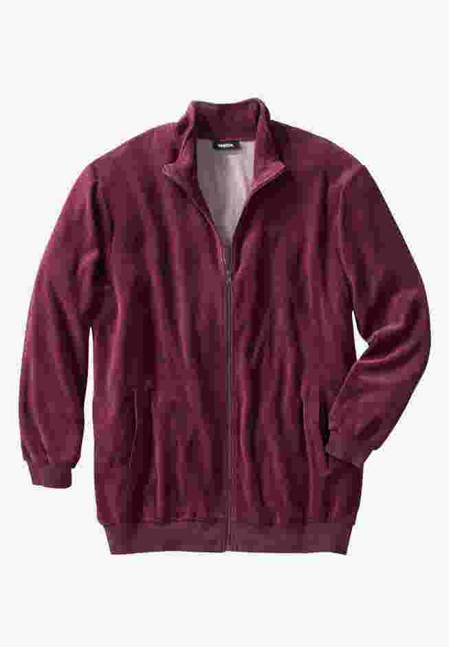 Velour Full-Zip Jacket image number 0