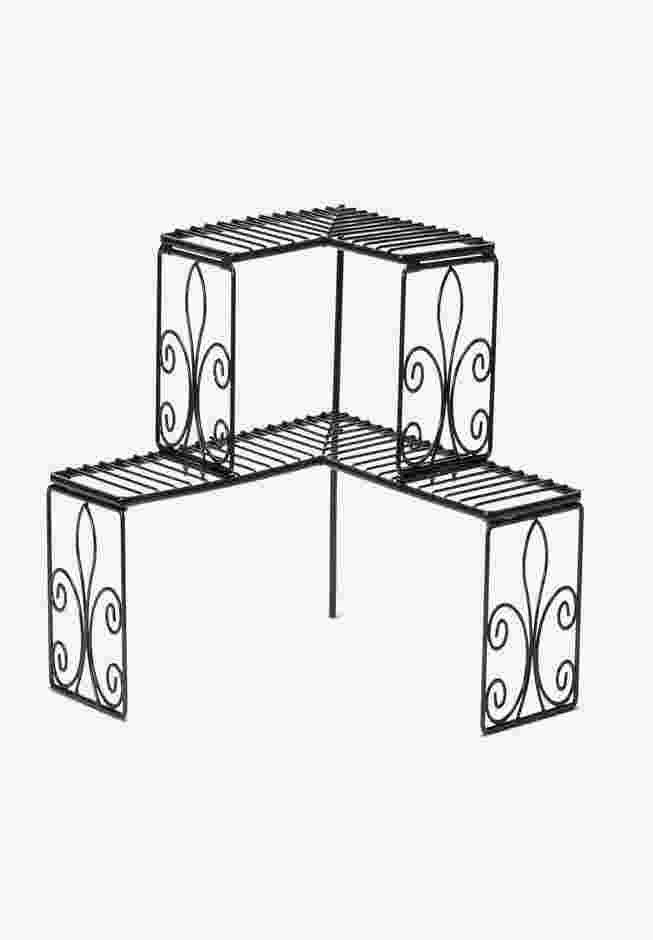 Scroll 2-Tier Corner Shelf image number 1