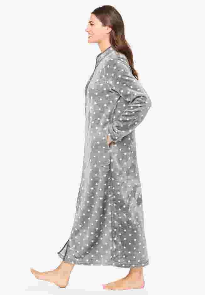 Plush Zip-Front Robe image number 2