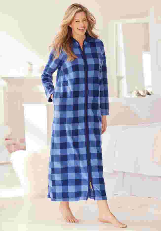 Plush Zip-Front Robe image number 3