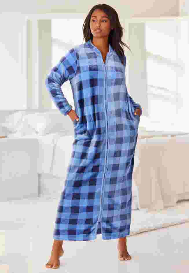 Plush Zip-Front Robe image number 5