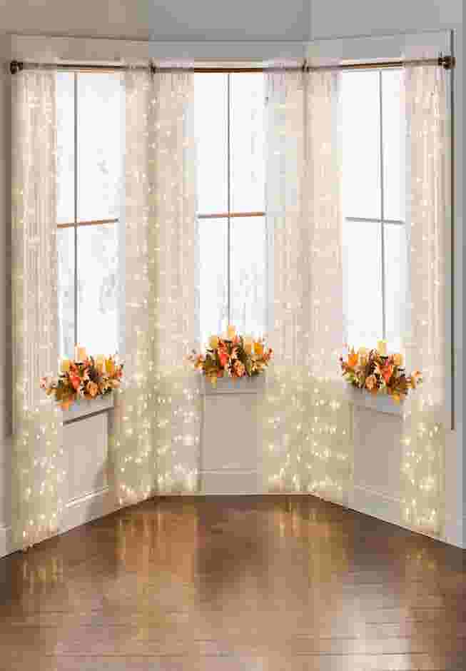 Pre-Lit Rod-Pocket Curtain Panel image number 0