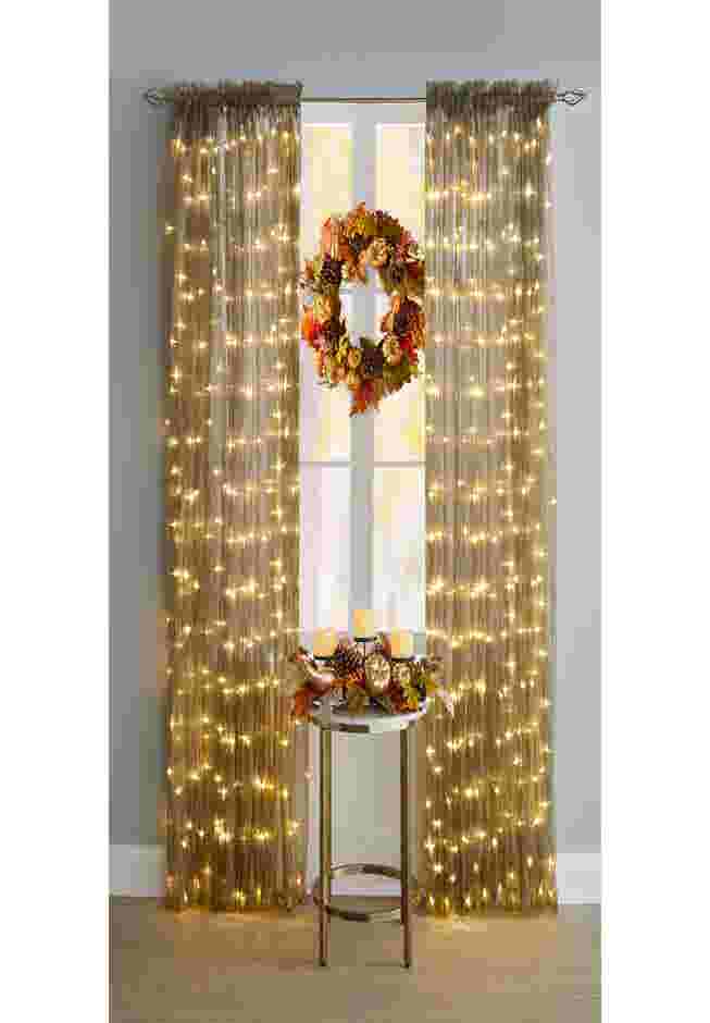 Pre-Lit Rod-Pocket Curtain Panel image number 0