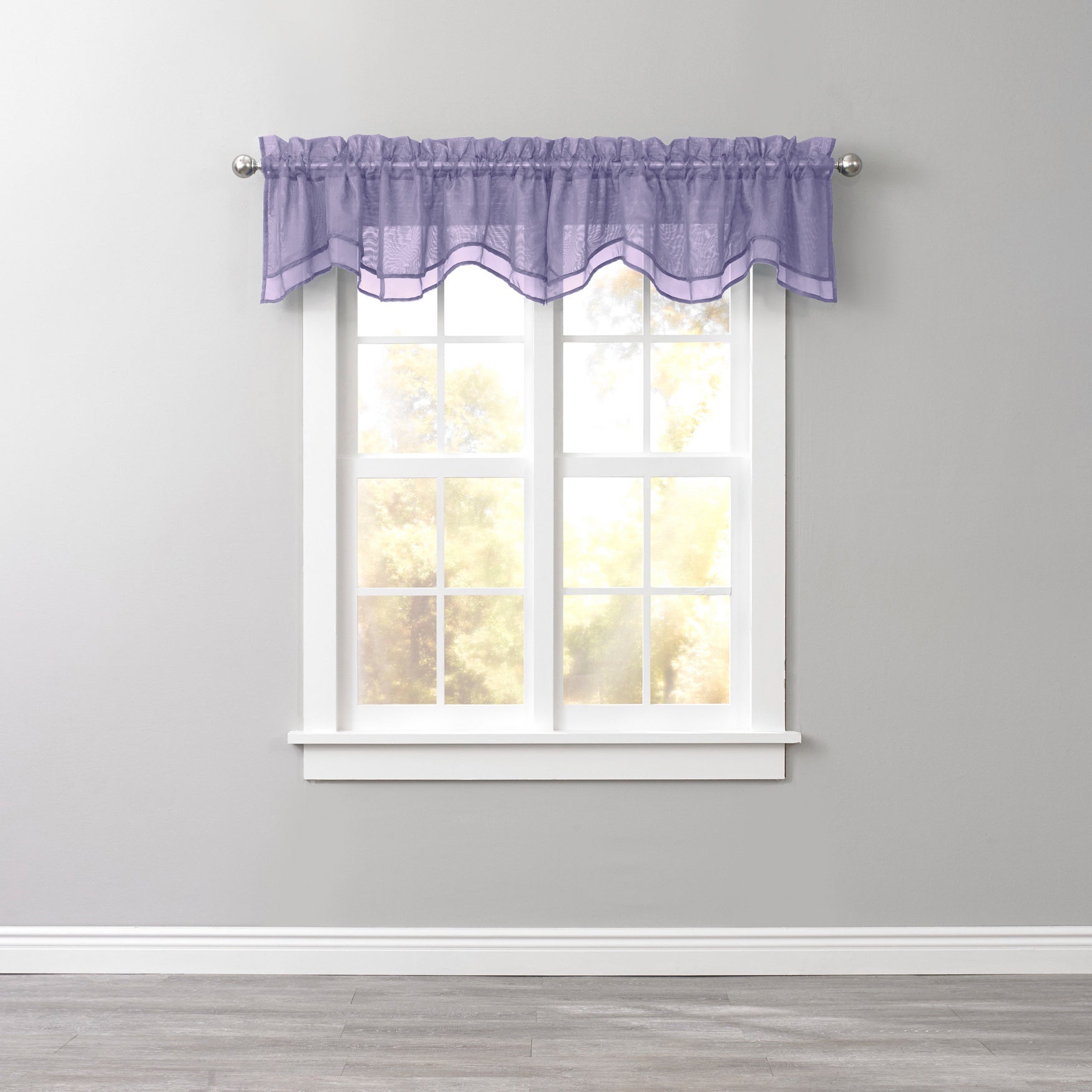 BH Studio Sheer Voile Layered Valance image number 0