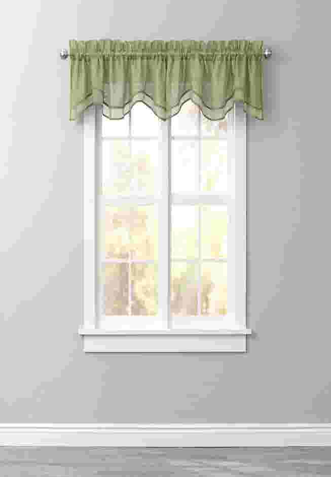 BH Studio Sheer Voile Layered Valance image number 0
