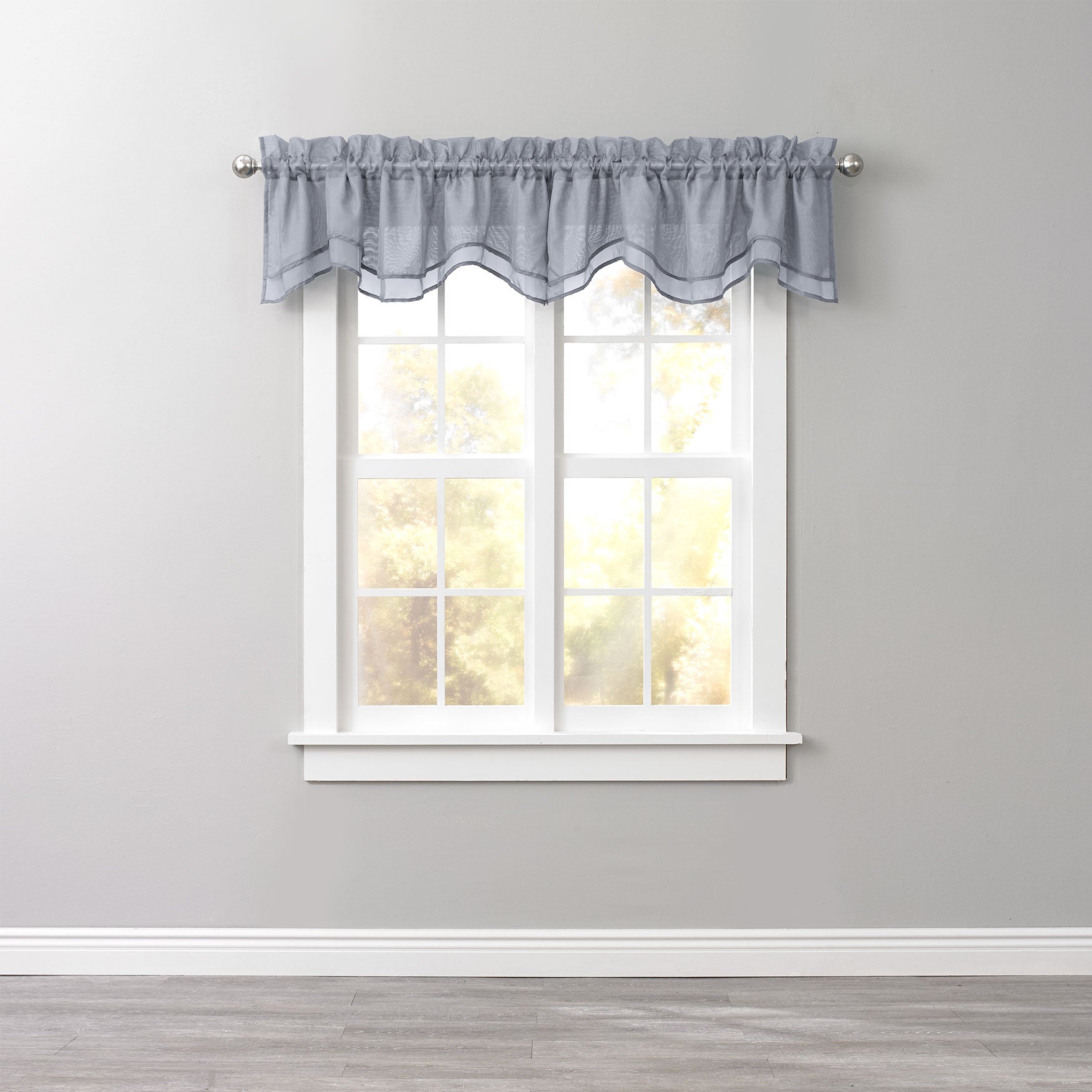 BH Studio Sheer Voile Layered Valance image number 0