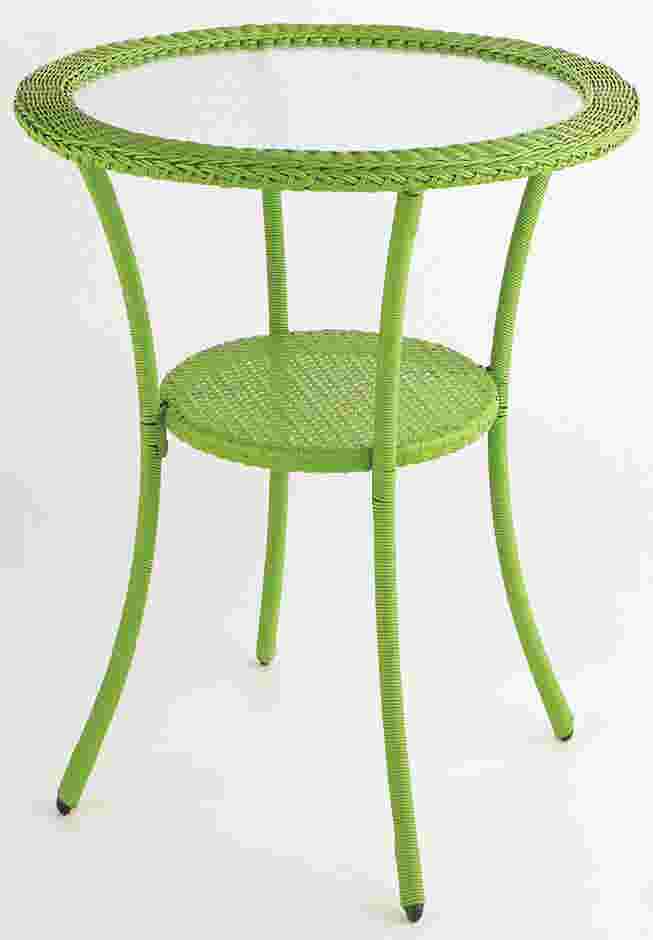 Roma All-Weather Resin Wicker Bistro Table image number 0