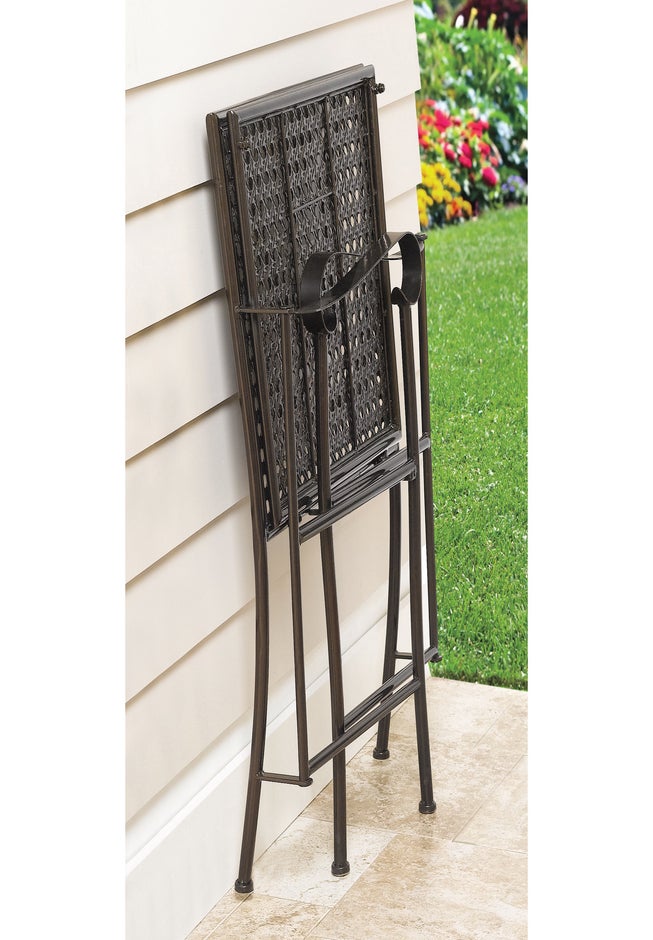 400 lbs. Weight Capacity Folding Chair with Cushion image number 4