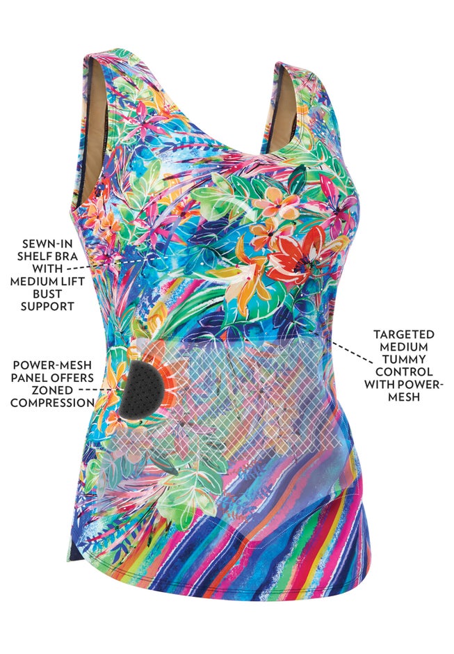 Sarong V-Neck Tummy Control One-Piece Swimsuit image number 5