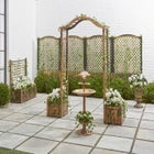 Resin Garden Arch Trellis image number null