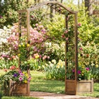 Resin Garden Arch Trellis image number null