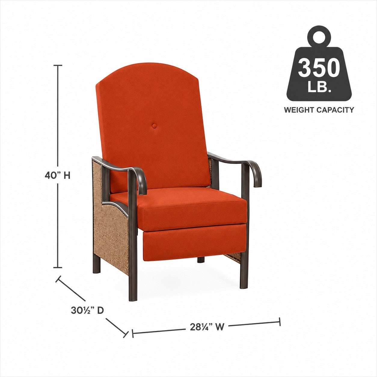 Oversized Outdoor Recliner image number 1
