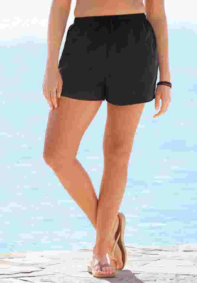 Taslon® Cover Up Bottom with Elastic Waist image number 0