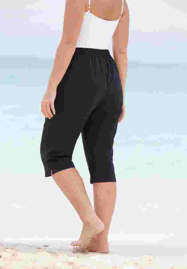 Taslon® Cover Up Capri Pant image number 1