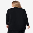 Stretch Knit Open Front Knit Topper image number null