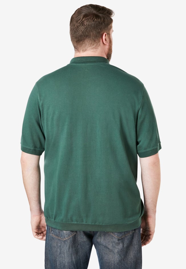 No Tuck Pocket Shrink-Less&trade; Cotton Polo Shirt image number 1