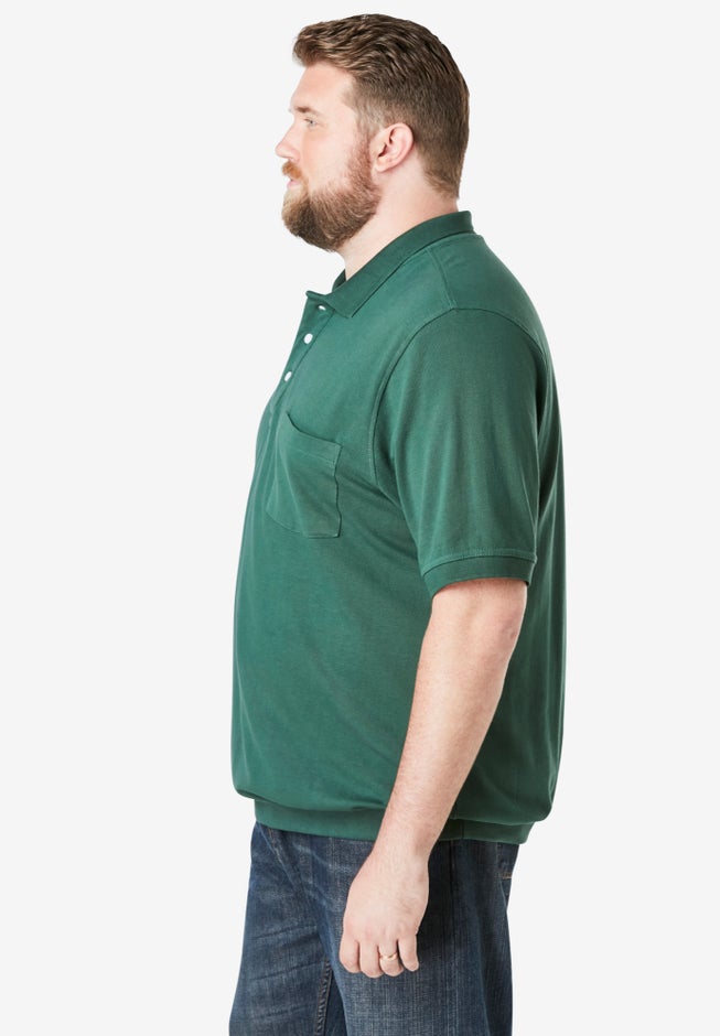 No Tuck Pocket Shrink-Less&trade; Cotton Polo Shirt image number 3