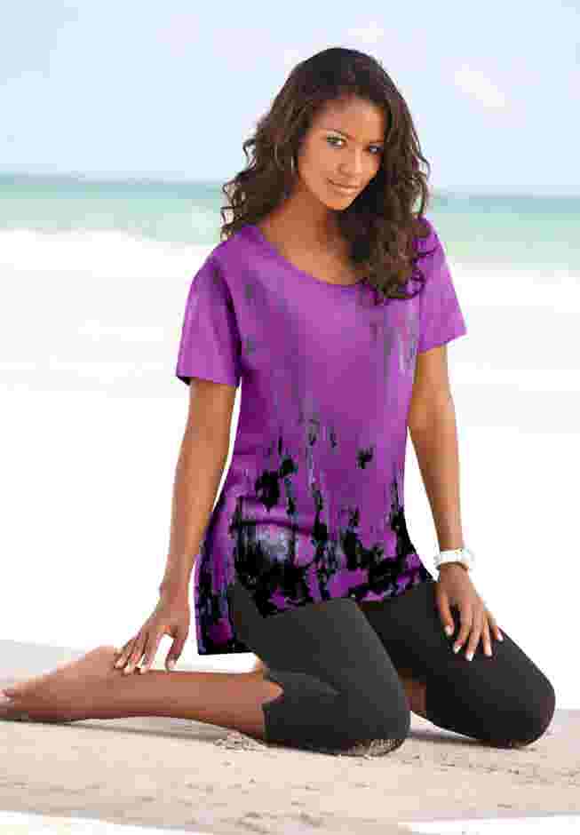 Printed Textured Tunic image number 3