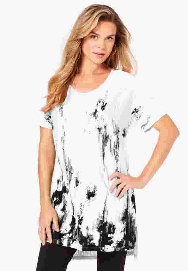 Printed Textured Tunic image number 0