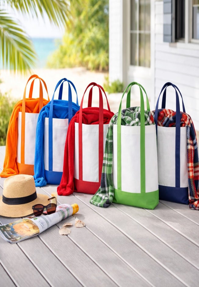 Tote Bag With Free Throw image number 3