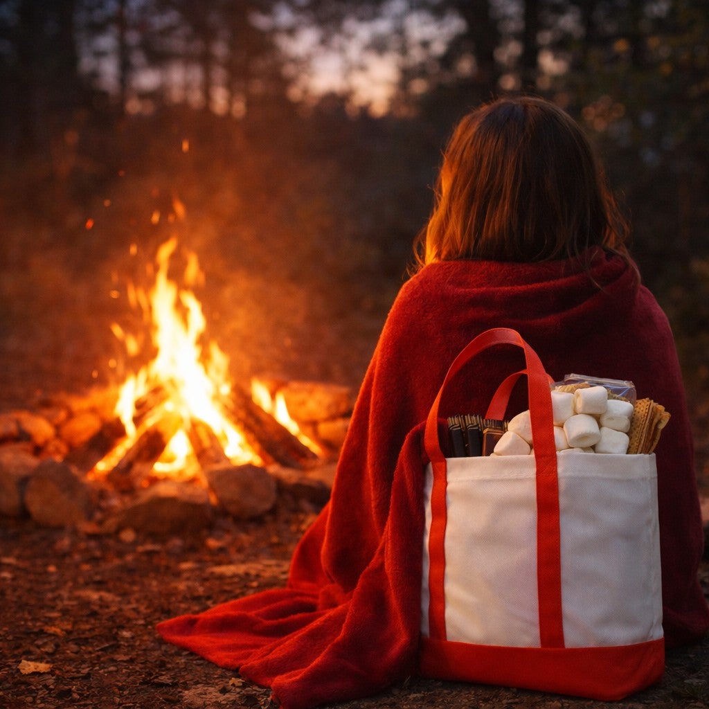 Tote Bag With Free Throw image number 1