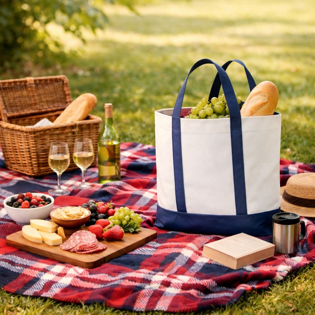 Tote Bag With Free Throw image number 1