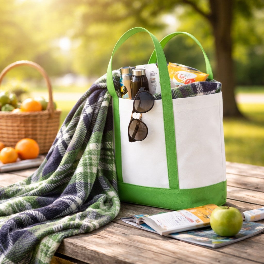 Tote Bag With Free Throw image number 1