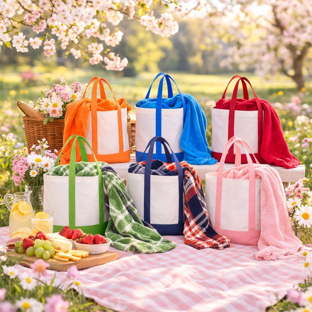 Tote Bag With Free Throw image number 5