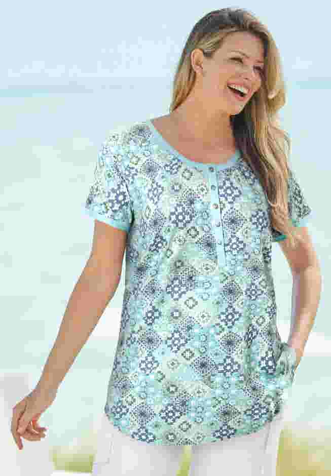 Knit Henley Tunic image number 0