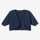 Rib Trim Cardigan Shrug Sweater image number null