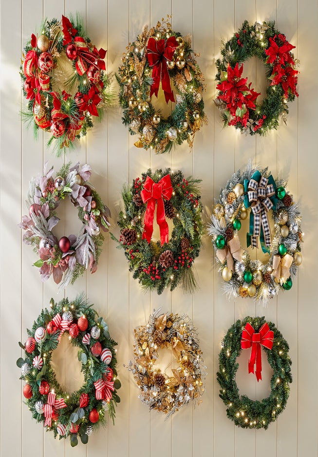 28" Pre-Lit Ribbon Wreath image number 5