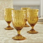 4-Pc. Amber Goblets Set image number null