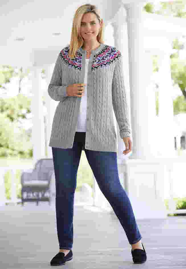 Fair Isle Cardigan image number 4