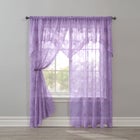 Ella Floral Lace Panel with Attached Valance image number null