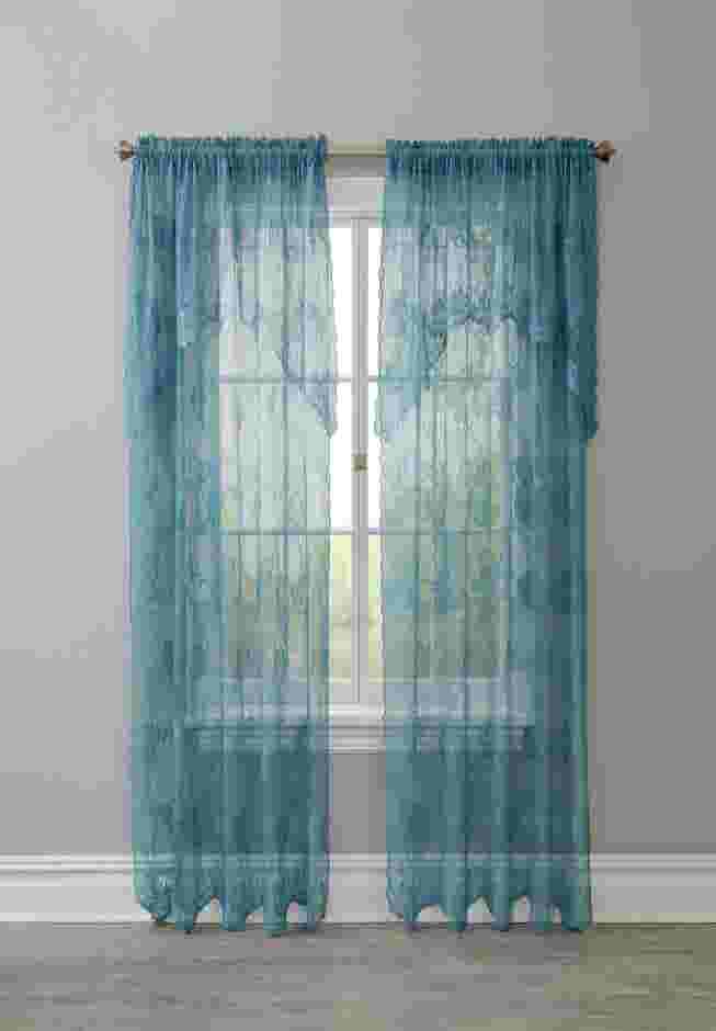 Ella Floral Lace Panel with Attached Valance image number 2
