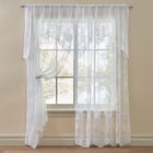 Ella Floral Lace Panel with Attached Valance image number null