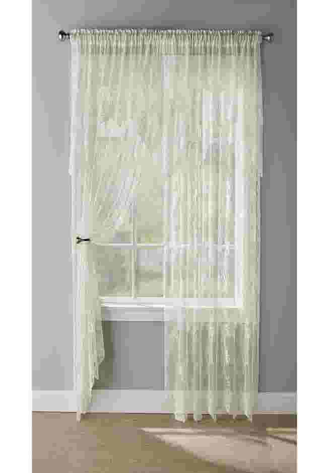 Ella Floral Lace Panel with Attached Valance image number 0