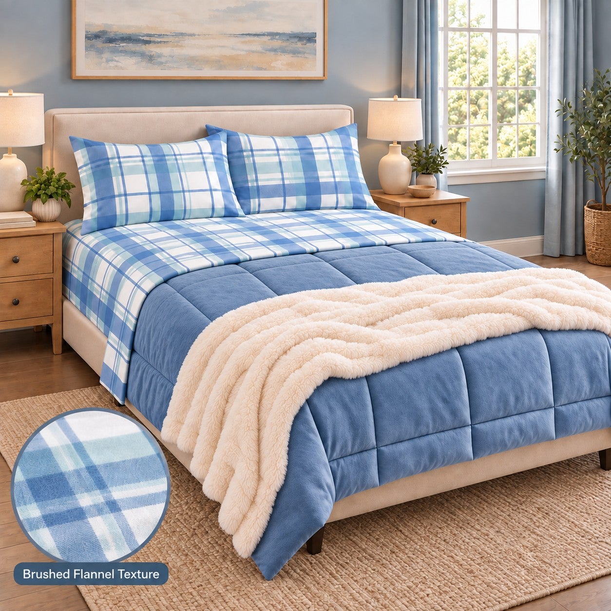 Cotton Flannel Print Sheet Set image number 7