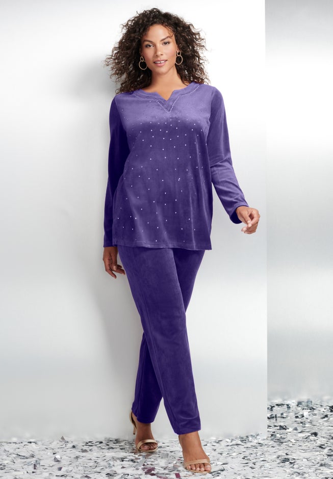 Velour Tunic & Pant Set image number 3
