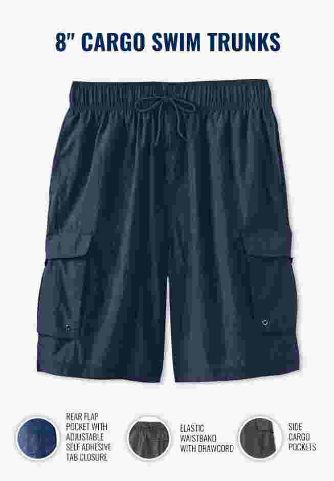 8" Cargo Swim Trunks image number 1