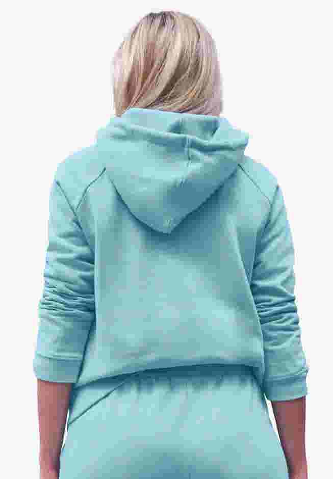 Hooded Fleece Boxy Sweatshirt image number 1