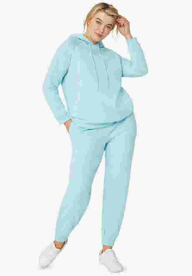 Hooded Fleece Boxy Sweatshirt image number 0