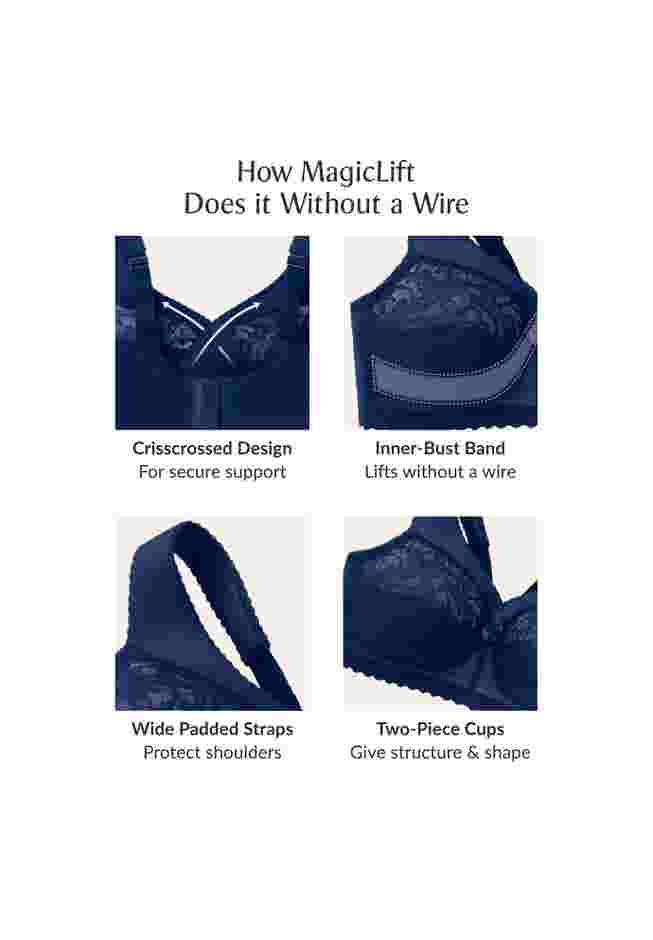 Glamorise® Magic Lift® Support Wireless Bra 1000 image number 5