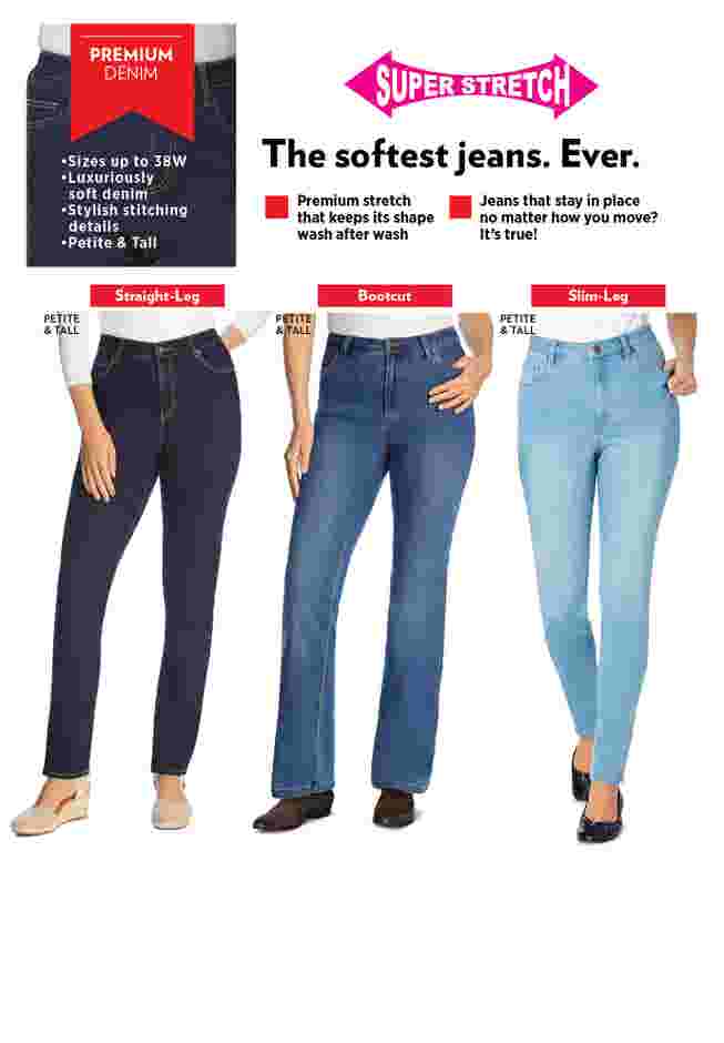 Comfort Stretch Straight-Leg Denim Jean image number 4