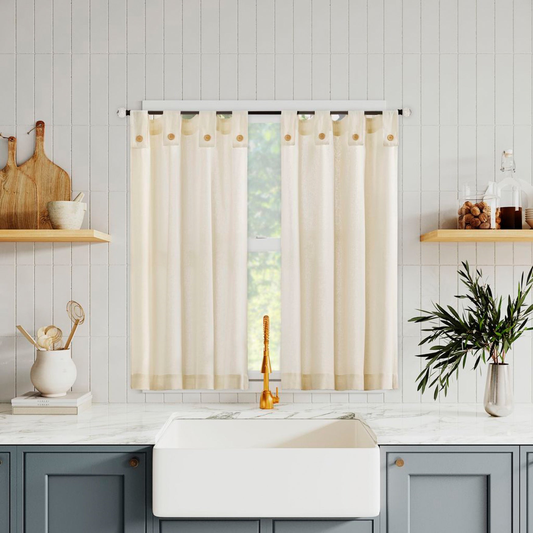 Wythe Tiered Pair Valance Collection image number 1