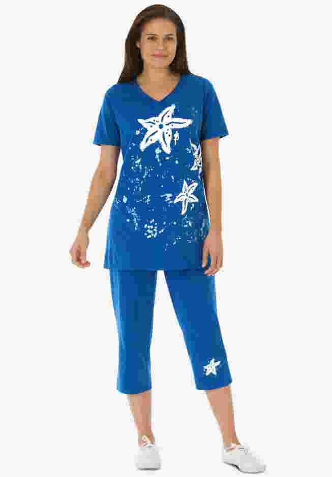 Starfish Tee and Capri Set image number 0