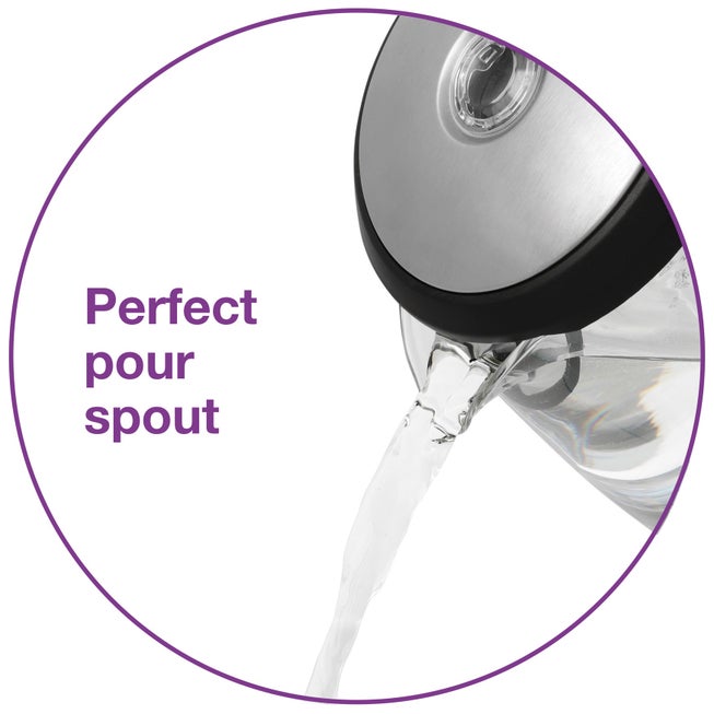 Salton® Compact Cordless Electric Glass Kettle image number null